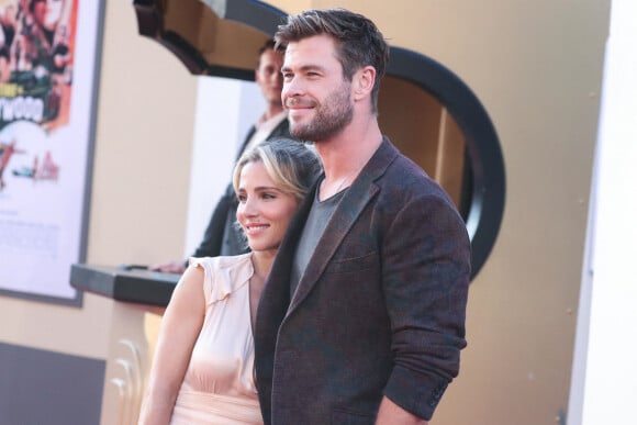 Elsa Pataky, Chris Hemsworth - Les célébrités assistent à la première de "Once Upon a Time in Hollywood" à Hollywood, le 22 juillet 2019. 