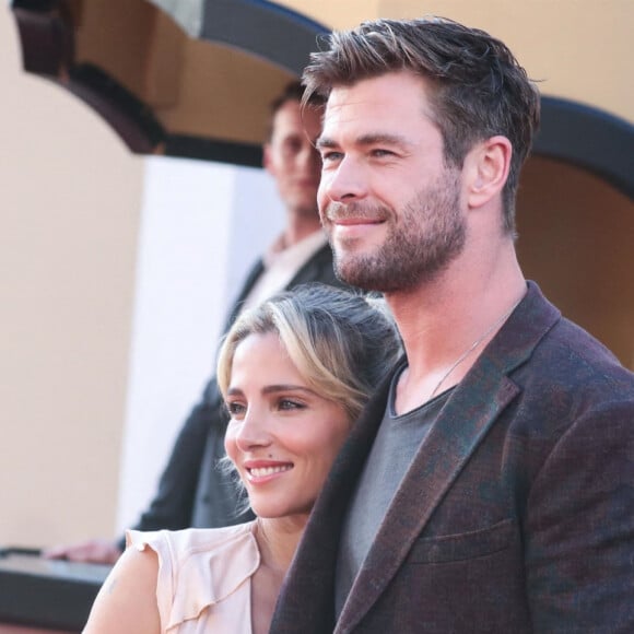 Elsa Pataky, Chris Hemsworth - Les célébrités assistent à la première de "Once Upon a Time in Hollywood" à Hollywood, le 22 juillet 2019. 