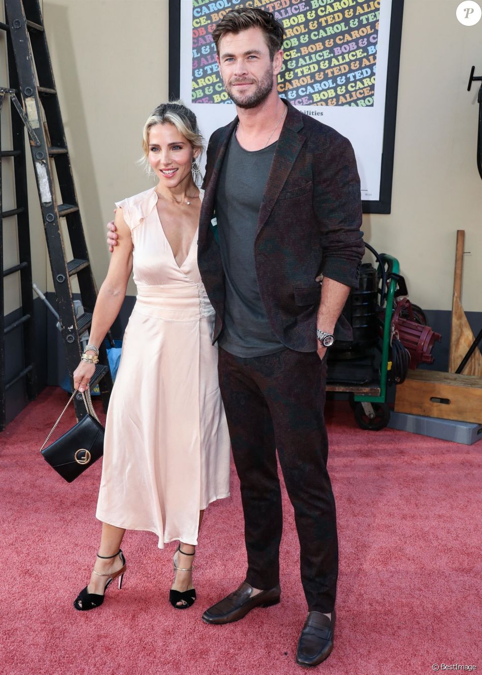 Elsa Pataky, Chris Hemsworth - Les célébrités assistent à la première de "Once Upon a Time in Hollywood" à Hollywood, le 22 juillet 2019.
