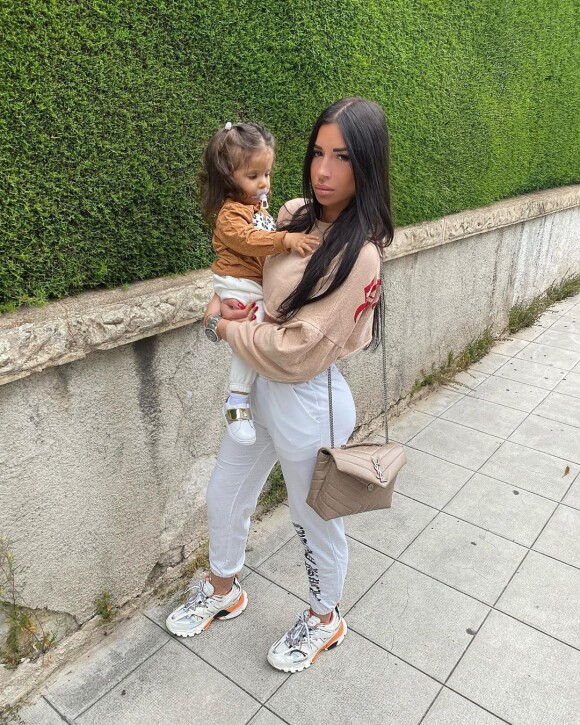 Liam Di Benedetto et son adorable fille Joy, printemps 2020, sur Instagram