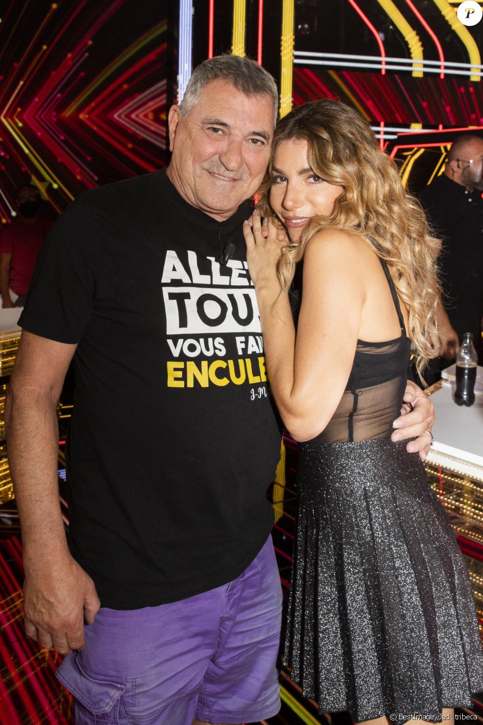 Exclusif - Lola Marois-Bigard et son mari Jean-Marie Bigard - Emission "La Grosse Rigolade" présentée en direct par C.Hanouna sur C8 à Paris. © Jack tribeca / Bestimage