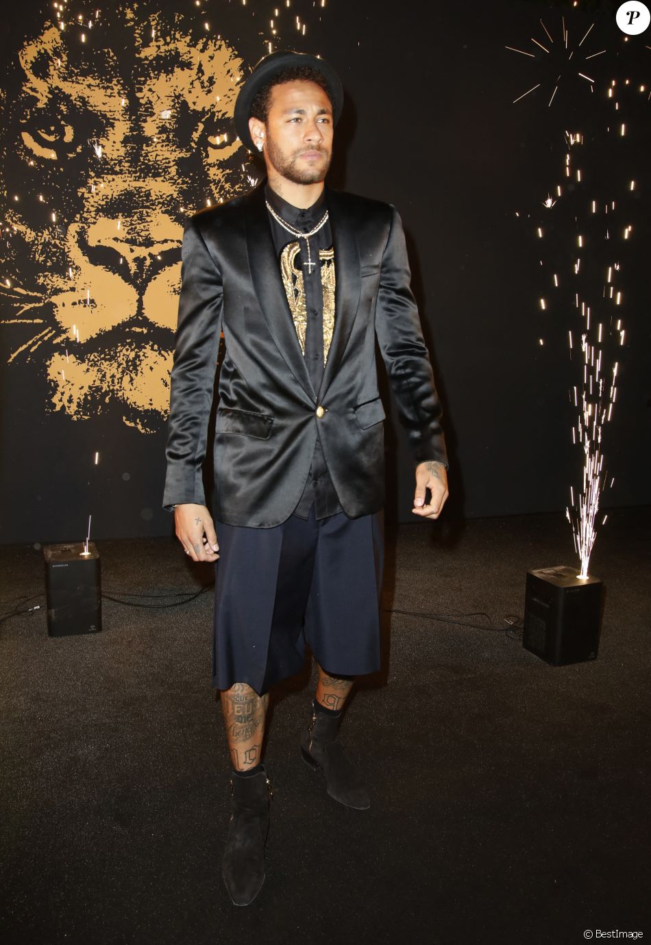 Neymar Jr. lors de la soirée de lancement du parfum "Spirit of the Brave" à la Salle Wagram à Paris, France, le 21 mai 2019. © Marc Ausset-Lacroix/Bestimage