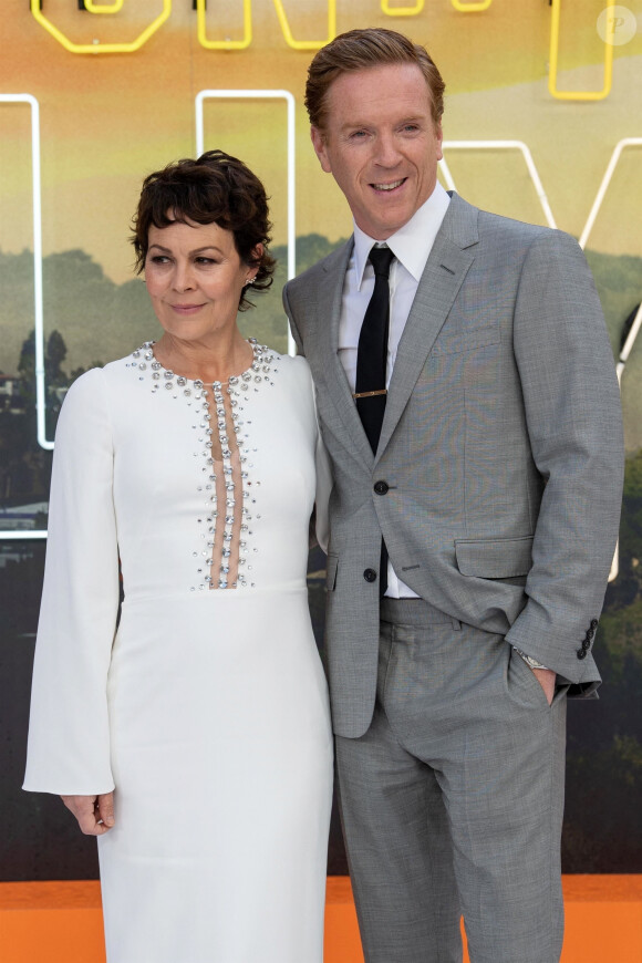 Helen McCrory et son mari Damian Lewis - Avant-première du film "Once Upon a Time in Hollywood" au Odeon Leicester Square à Londres, le 30 juillet 2019.