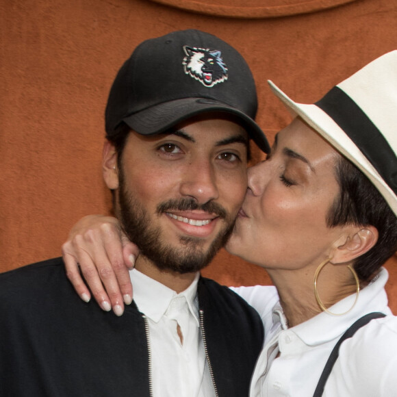 Cristina Cordula son fils Enzo - Personnalités au village lors des internationaux de France de Roland Garros à Paris, le 30 mai 2017. © - Dominique Jacovides - Cyril Moreau/ Bestimage
