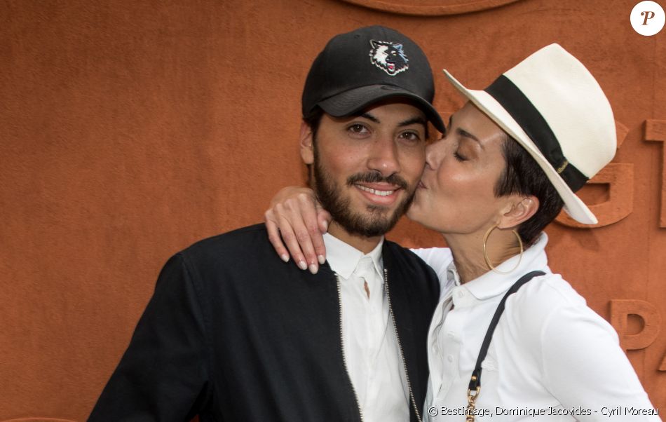 Cristina Cordula son fils Enzo - Personnalités au village lors des internationaux de France de Roland Garros à Paris, le 30 mai 2017. © - Dominique Jacovides - Cyril Moreau/ Bestimage