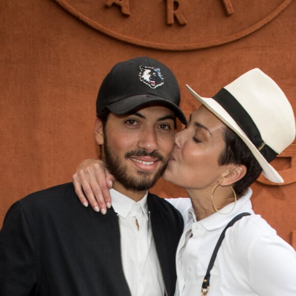 Cristina Cordula son fils Enzo - Personnalités au village lors des internationaux de France de Roland Garros à Paris, le 30 mai 2017. © - Dominique Jacovides - Cyril Moreau/ Bestimage