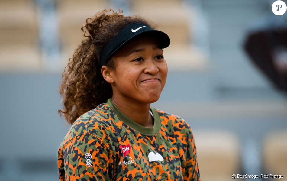 Naomi Osaka lors de son entraînement pendant le tournoi de tennis de Roland Garros à Paris. Le 26 mai 2021 © Rob Prange-AFP7 / Zuma Press / Bestimage
