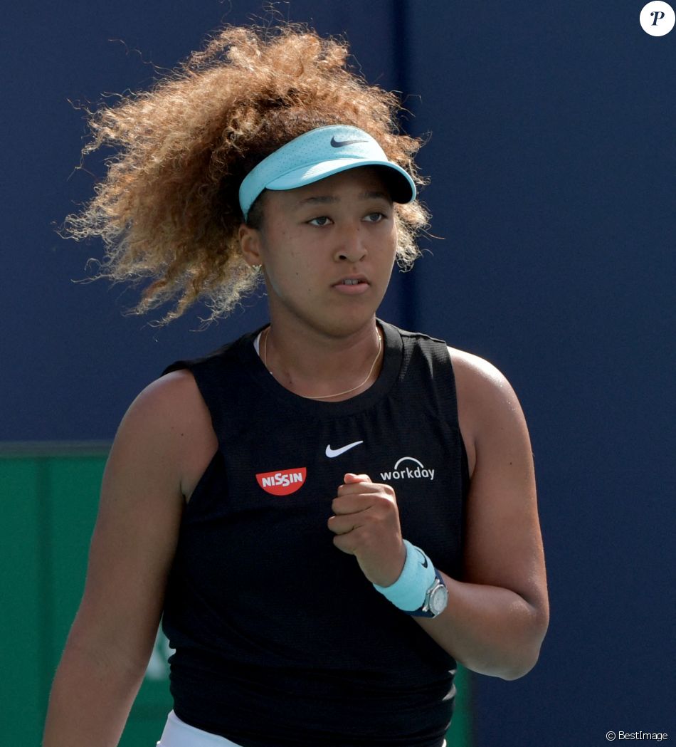 Naomi Osaka lors de l'Open de tennis de Miami.