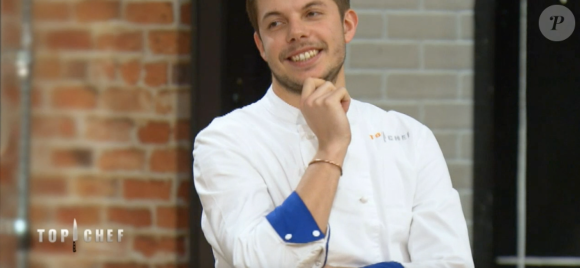 Matthias lors de la demi-finale de "Top Chef 2021", sur M6.