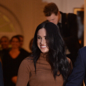 Le prince Harry, duc de Sussex, et Meghan Markle, duchesse de Sussex, en visite à la Canada House à Londres le 7 janvier 2020. © Ray Tang/London News Pictures via ZUMA Wire / Bestimage