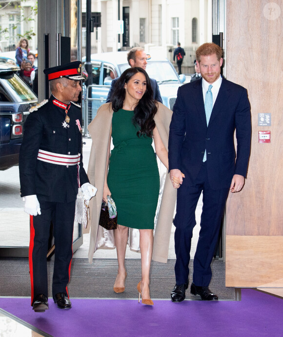 Le prince Harry, duc de Sussex, et Meghan Markle, duchesse de Sussex, arrivent à la cérémonie des WellChild Awards à Londres le 15 octobre 2019.