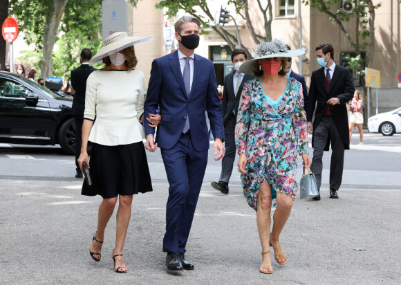 Arrivées des invités au mariage de Carlos Fitz-James Stuart avec Belen Corsini à Madrid le 22 mai 2021.