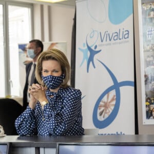 Le Roi Philippe de Belgique et la Reine Mathilde de Belgique visitent le Centre Hospitalier de l'Ardenne (CHA) de VIVALIA à Libramont, le 2 juin 2021. © Olivier Matthys/Pool/Imagebuzz via Bestimage