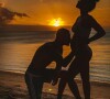 Christina Milian et M. Pokora annonçant l'arrivée prochaine de leur deuxième enfant, alors qu'ils se trouvaient à La Réunion en décembre 2020.