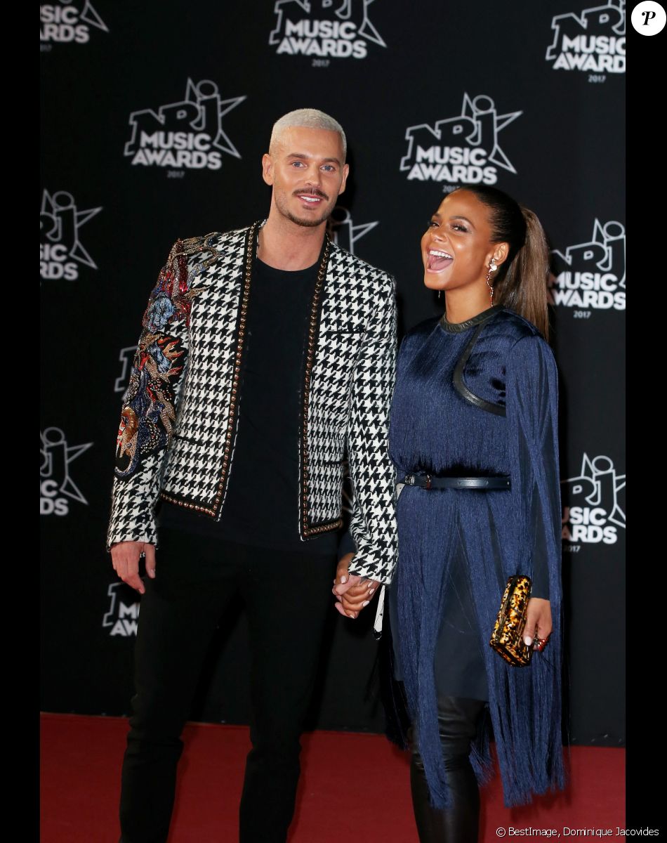 M. Pokora (Matt Pokora) et Christina Milian - 19ème édition des NRJ Music Awards à Cannes le 4 novembre 2017. © Dominique Jacovides/Bestimage