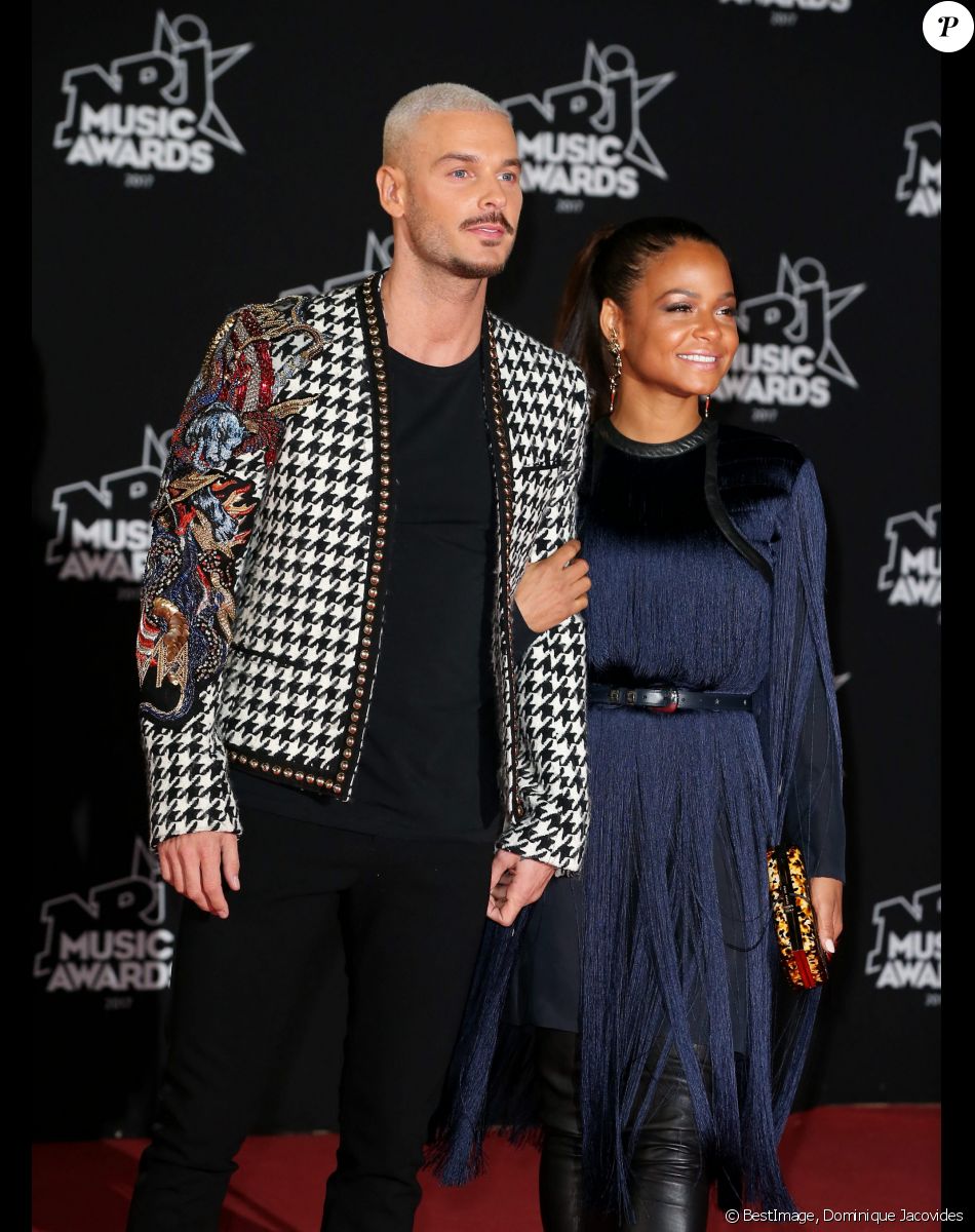M. Pokora (Matt Pokora) et Christina Milian - 19ème édition des NRJ Music Awards à Cannes le 4 novembre 2017. © Dominique Jacovides/Bestimage