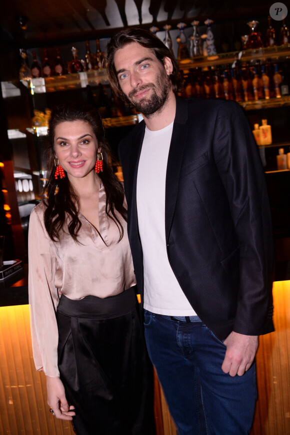 Exclusif - Camille Lacourt et sa compagne Alice Detollenaere - Soirée de lancement de "Chez Blue" au club "Boum Boum" situé dans le prestigieux 8eme arrondissement de Paris le 30 janvier 2020. © Rachid Bellak/Bestimage