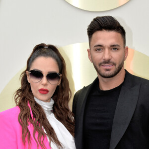 Nabilla Benattia (enceinte) et son mari Thomas Vergara - Nabilla Benattia présente sa collaboration pour les lunettes Quay Australia sur la plage Magnun lors du 72ème Festival International du Film de Cannes, le 18 mai 2019. ©Veeren / Bestimage