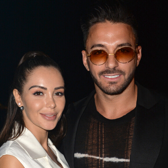 Nabilla Benattia (enceinte) et son mari Thomas Vergara au photocall de l'after party "Magnum x Rita Ora" sur la plage privée Magnum lors du 72ème Festival International du Film de Cannes, France,le 16 mai 2019. © Veeren/Bestimage