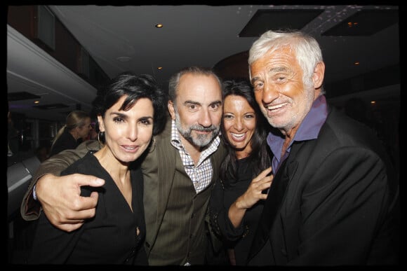 Exclusif - Rachida Dati, Antoine Duléry, Barbara Gandolfi et Jean-Paul Belmondo à Paris en juin 2010.