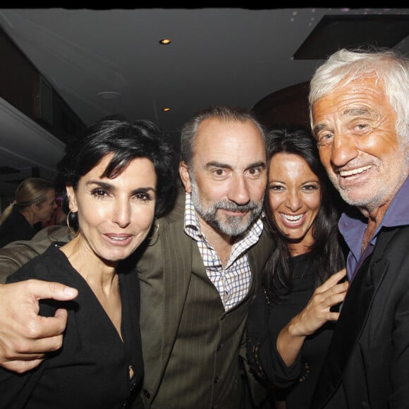 Exclusif - Rachida Dati, Antoine Duléry, Barbara Gandolfi et Jean-Paul Belmondo à Paris en juin 2010.