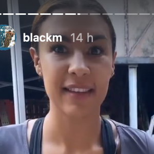 Black M et sa femme Léa Djadja sur le tournage de la saison 2 de "District Z" - Instagram