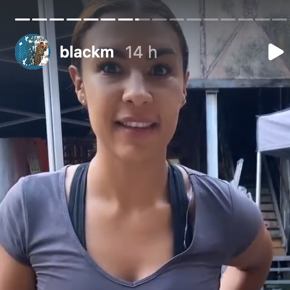 Black M et sa femme Léa Djadja sur le tournage de la saison 2 de "District Z" - Instagram