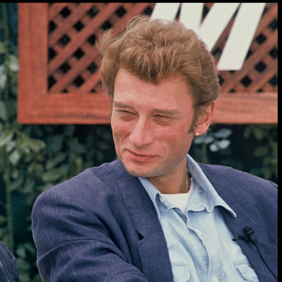 Archives - Johnny Hallyday et Nathalie Baye au Festival de Cannes en 1985