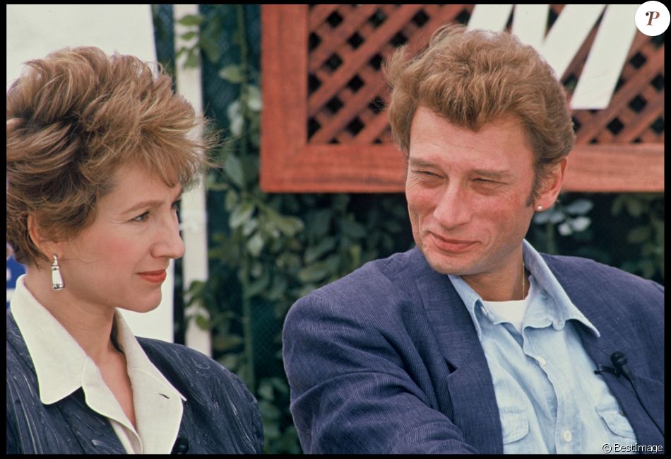 Archives - Johnny Hallyday et Nathalie Baye au Festival de Cannes en 1985