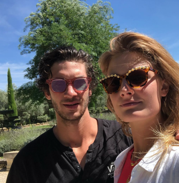 Constance Jablonski et son petit ami Matthias Dandois. Mai 2021.