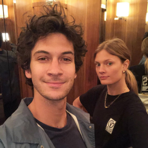 Constance Jablonski et son petit ami Matthias Dandois. Février 2021.