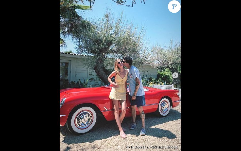 Matthias Dandois et sa petite amie Constance Jablonski. 2019.