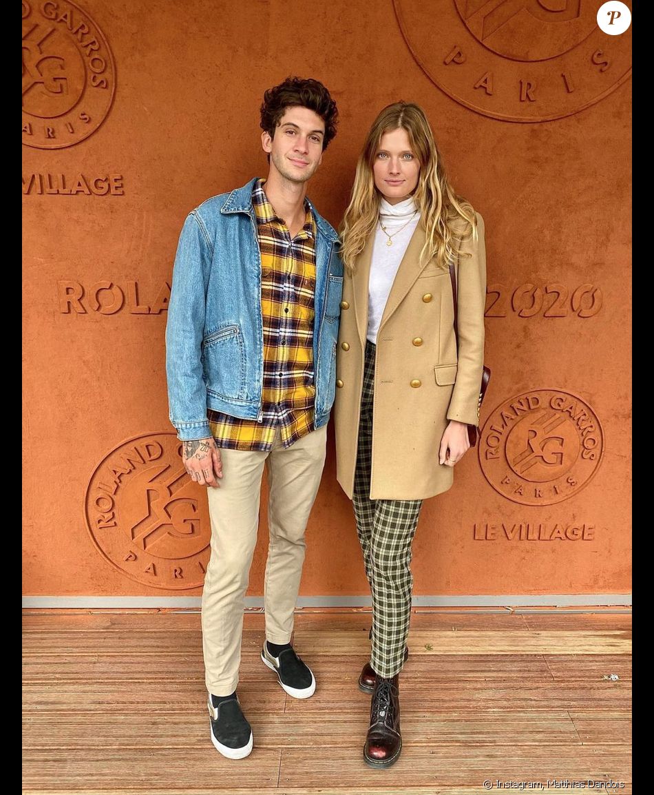 Constance Jablonski et Matthias Dandois à Roland-Garros en septembre 2020.