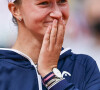 la Tchèque Barbora Krejcikova remporte la finale face à la Russe Anastasia Pavlyuchenkova le 12 juin 2021. © JB Autissier / Panoramic / Bestimage 