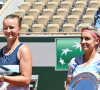 Barbora Krejcikova et Katerina Siniakova ont gagné le double féminin lors des internationaux de France Roland Garros à Paris le 13 juin 2021. © Chryslene Caillaud / Panoramic / Bestimage 