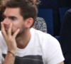 Grégoire Margotton et sa compagne - People lors de la 3ème jour du tournoi de tennis BNP Paribas Masters 2014 au palais omnisports de Paris-Bercy, à Paris, le 29 octobre 2014.