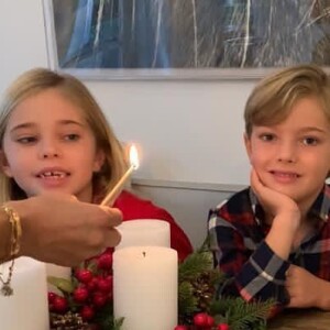 Nicolas, Leonore et Adrienne, les enfants de la princesse Madeleine de Suède sur Instagram, décembre 2020.