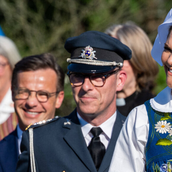 La princesse Victoria de Suède lors de la fête nationale suédoise au Musée Skansen à Stockholm, le 6 juin 2021.