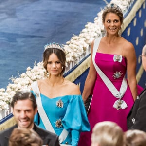 La princesse Sofia (Hellqvist) de Suède, la princesse Madeleine de Suède, - Cérémonie annuelle du Prix Nobel au "Stockholm Concert Hall", le 10 décembre 2019.