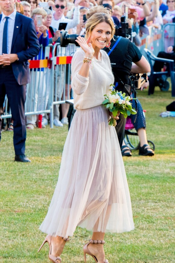 La princesse Madeleine de Suède - La famille royale de Suède célèbre l'anniversaire (42 ans) de la princesse Victoria de Suède à la Villa Solliden à Oland en Suède, le 14 juillet 2019.
