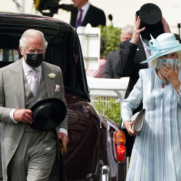 Le prince Charles et son épouse Camilla au Royal Ascot, le 15 juin 2021.