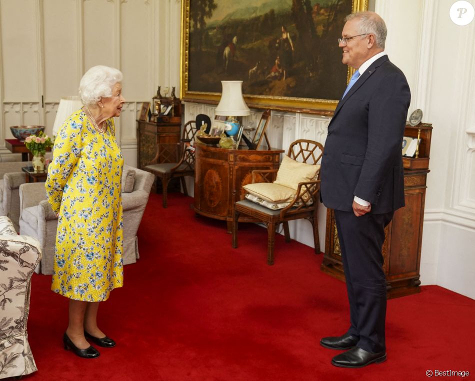 Le premier ministre australien Scott Morrison a été reçu en audience par la reine Elisabeth II d'Angleterre au château de Windsor. Le 15 juin 2021