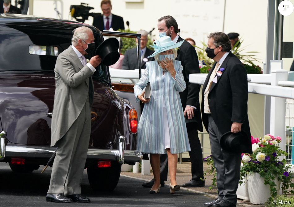 Le prince Charles et son épouse Camilla, duchesse de Cornouailles, au Royal Ascot le 15 juin 2021.