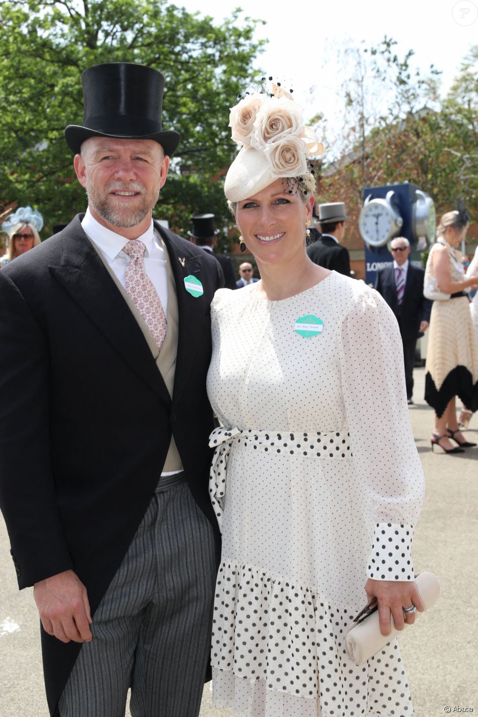 Mike et Zara Tindall au Royal Ascot.