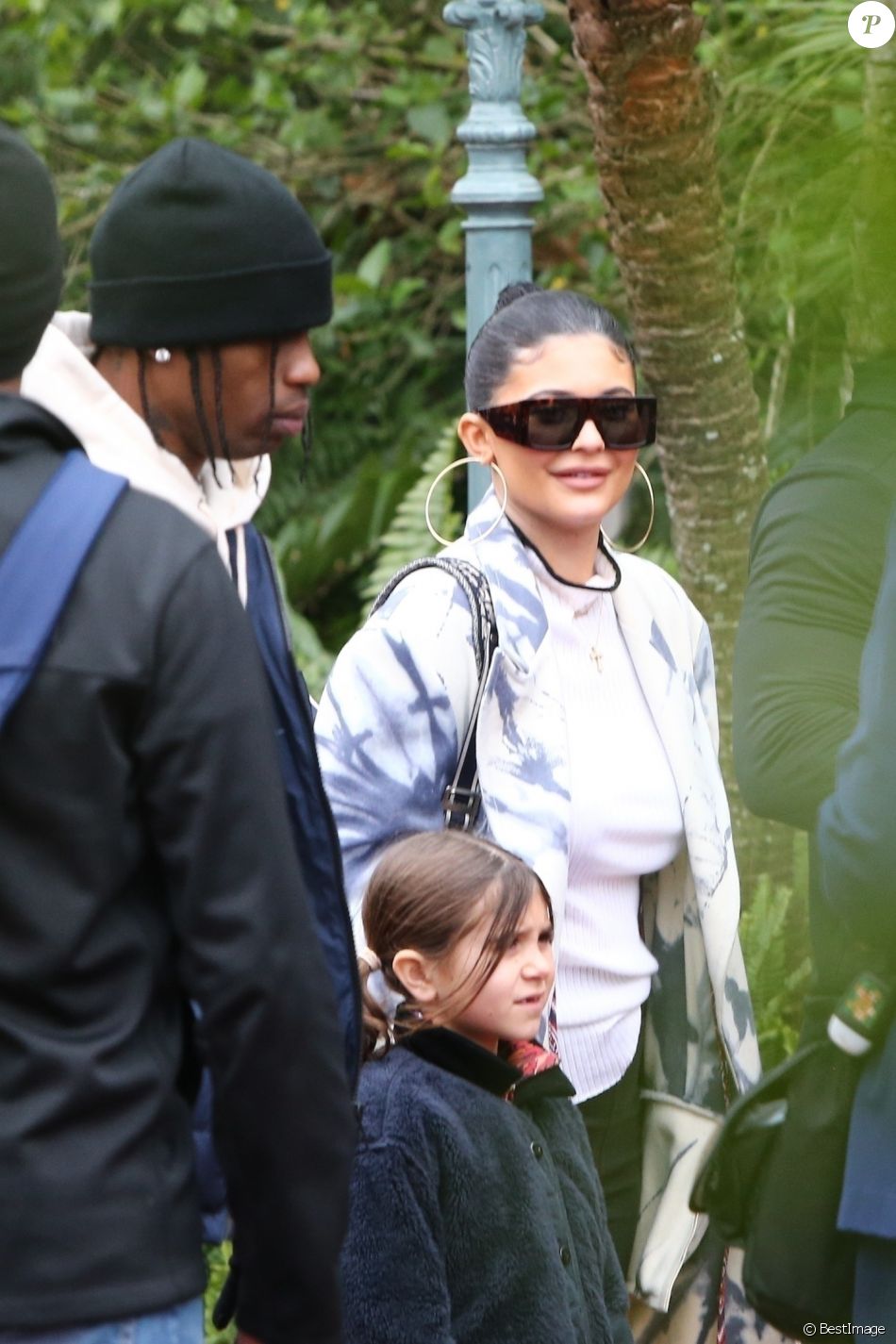 Travis Scott, Kylie Jenner, Penelope Disick - Exclusif - Les Kardashian passent la journée à Disney Magic Kingdom à Orlando en Floride, le 23 janvier 2020