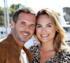 Jérémy Banster et Mélanie Maudran pour le feuilleton télévisé "Un si grand soleil" au photocall du quatrième jour du festival international du film de La Rochelle, France, le 15 septembre 2018. © Patrick Bernard/Bestimage