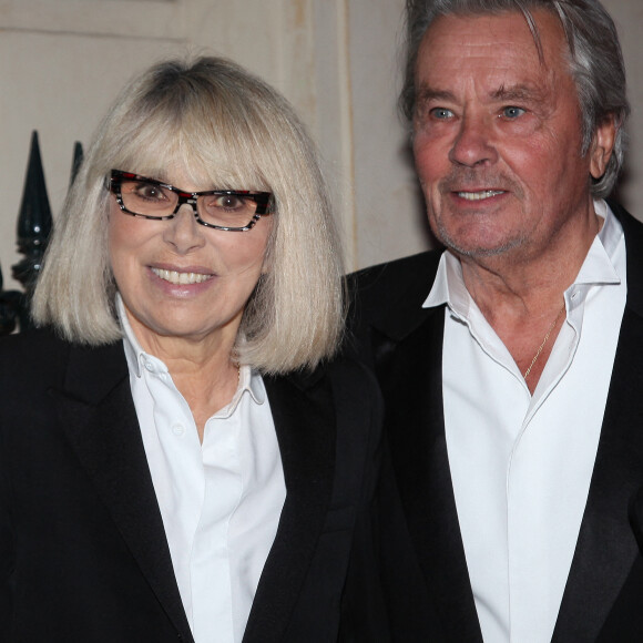 Archive - Alain Delon et Mireille Darc lors du gala de l'IFRAD à Paris, France, le 18 Septembre 2013. © Agence/Bestimage