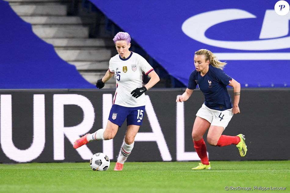 Megan Rapinoe - Match amical de football féminin : la France s'incline 2 à 0 face à l'équipe des Etats-Unis (USA) le 13 avril 2021. © Philippe Lecoeur / Panoramic / Bestimage