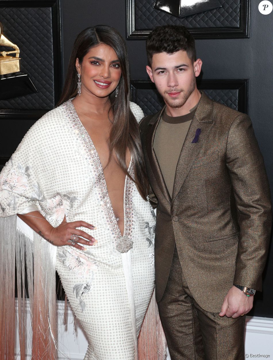 Priyanka Chopra Jonas, Nick Jonas - 62ème soirée annuelle des Grammy Awards à Los Angeles, le 26 janvier 2020.