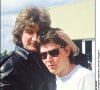 Patrick Sébastien et son défunt fils Sebastien en mai 1988.